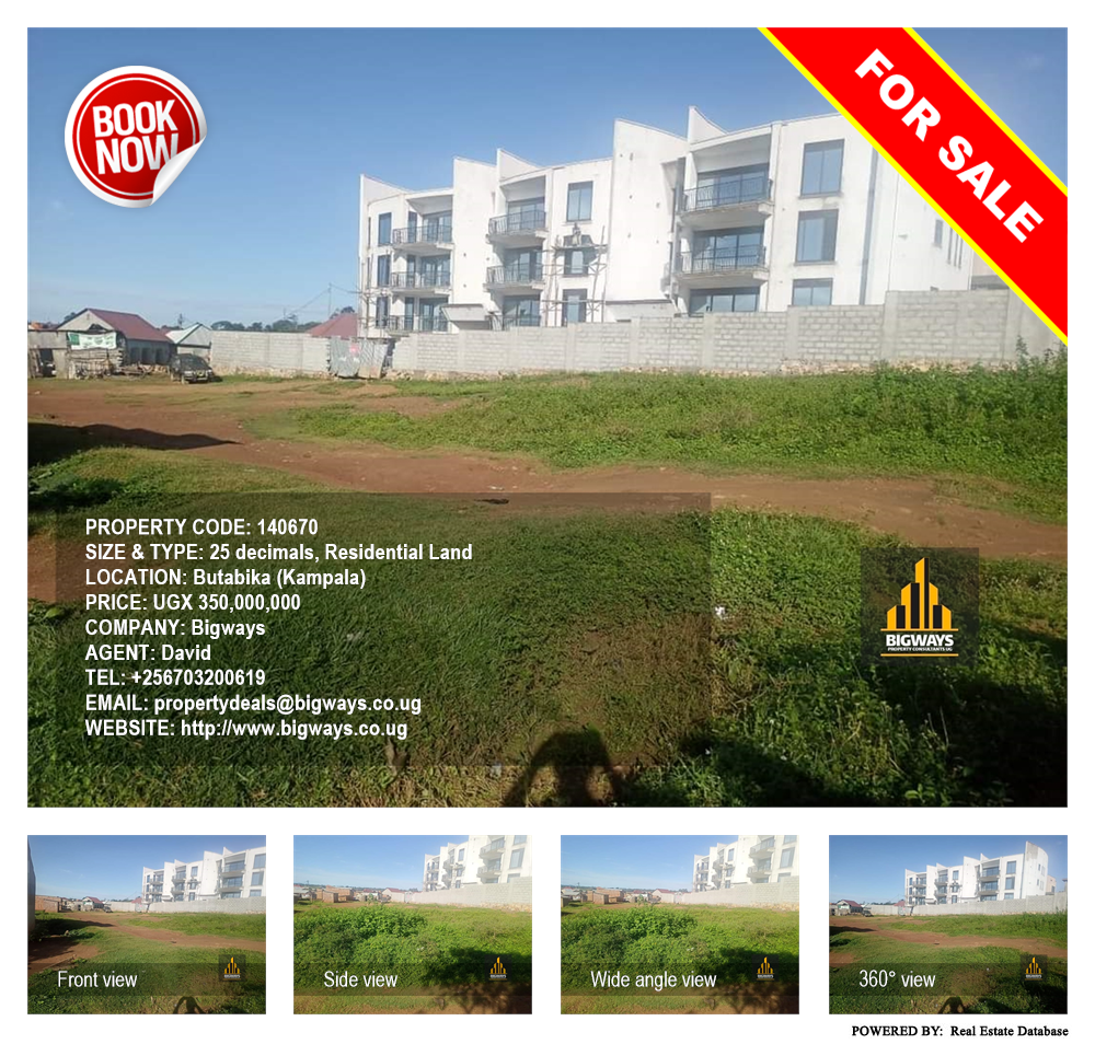 Residential Land  for sale in Butabika Kampala Uganda, code: 140670