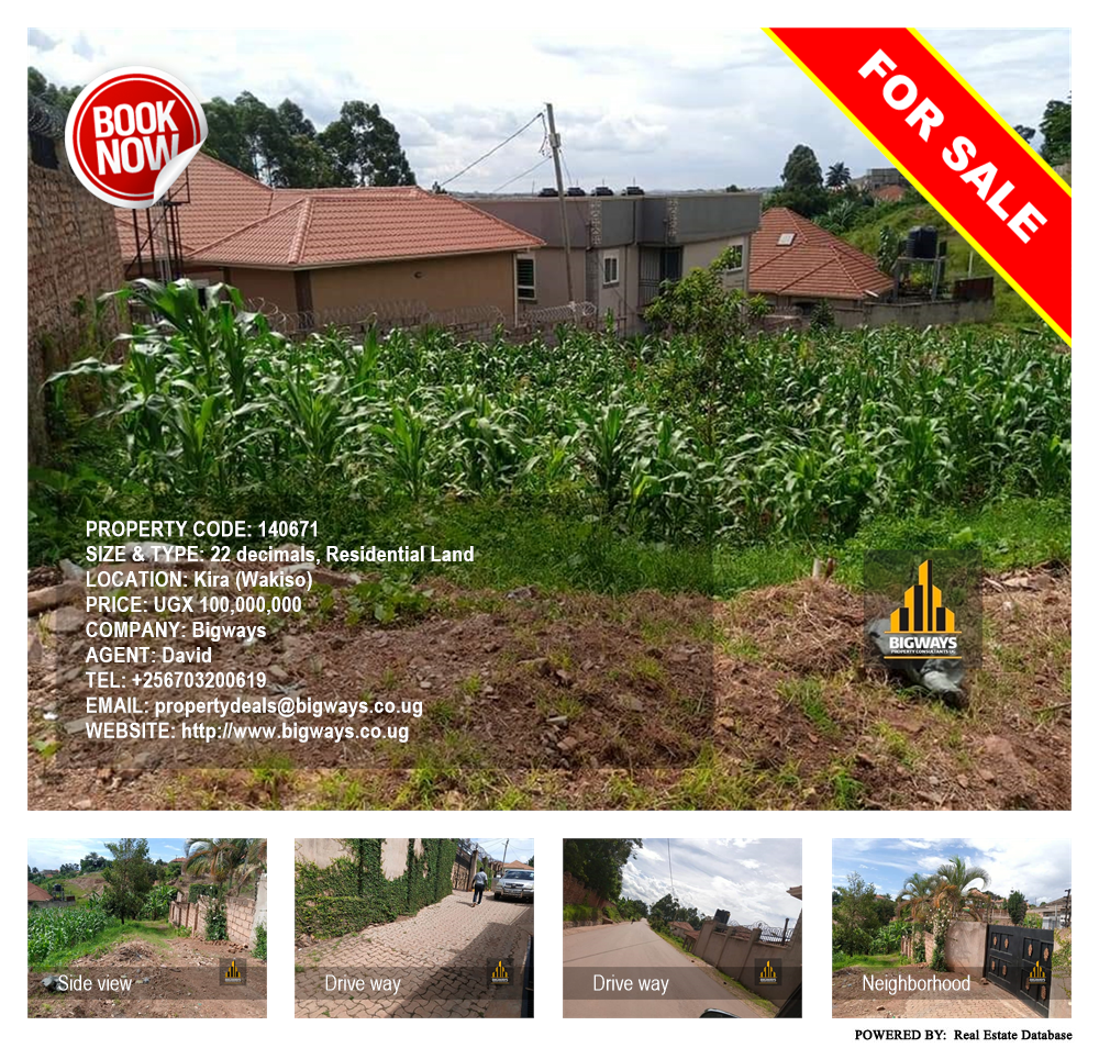 Residential Land  for sale in Kira Wakiso Uganda, code: 140671