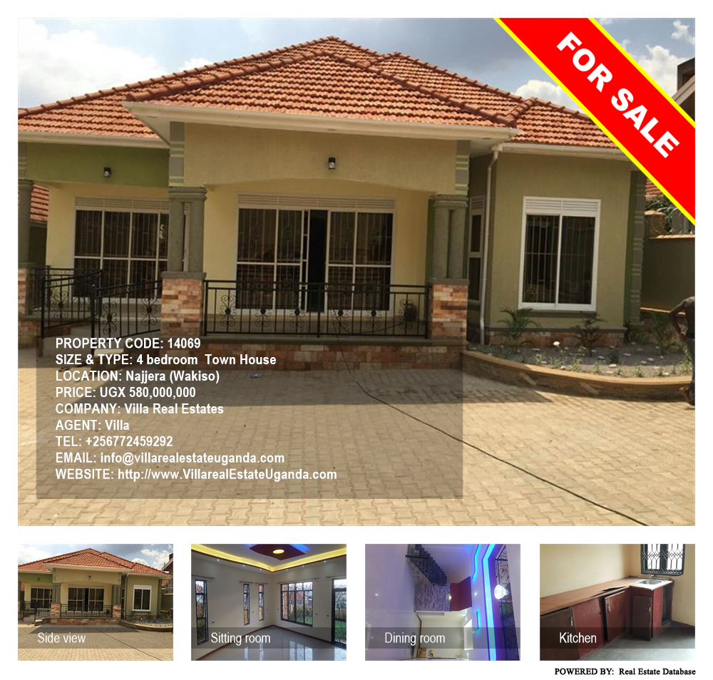 4 bedroom Town House  for sale in Najjera Wakiso Uganda, code: 14069