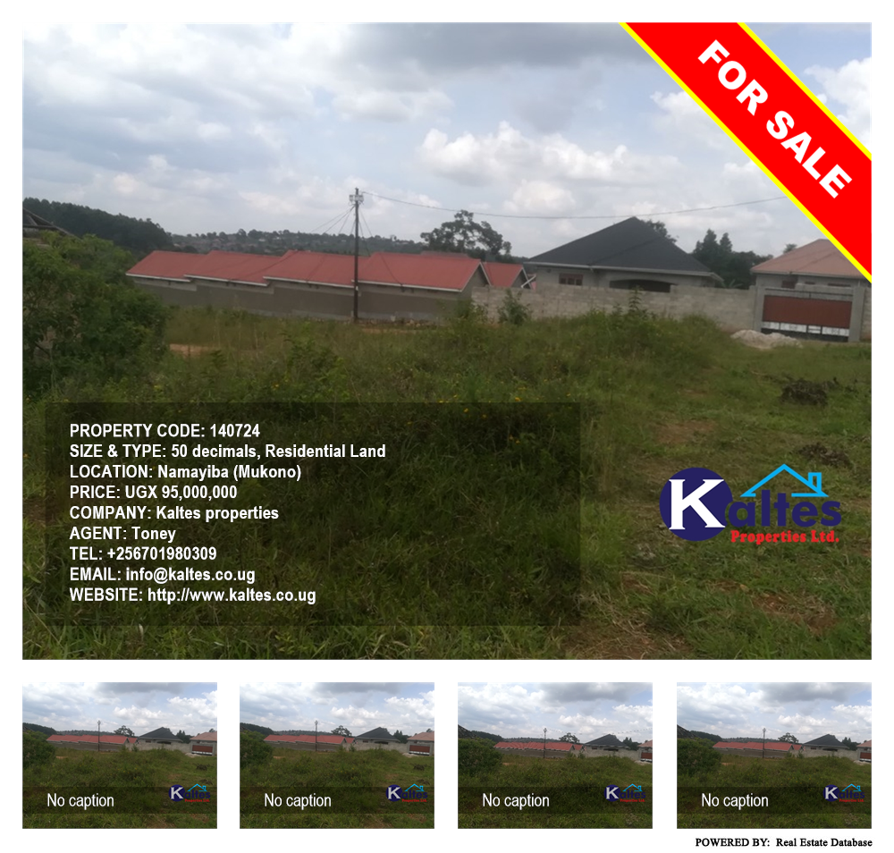 Residential Land  for sale in Namayiba Mukono Uganda, code: 140724