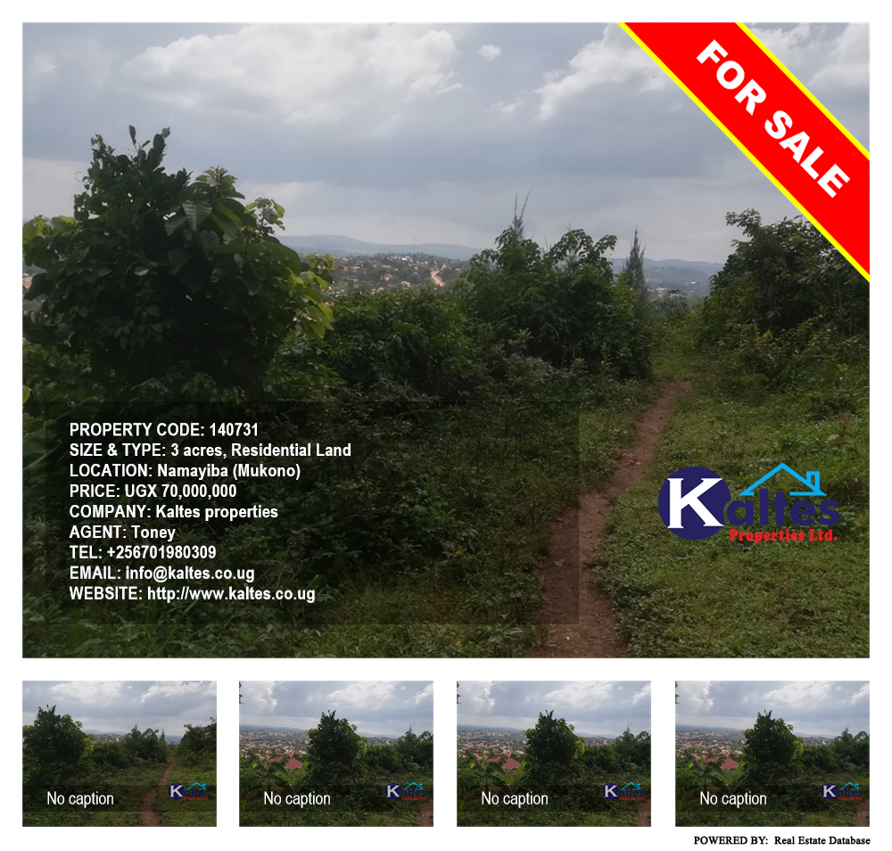 Residential Land  for sale in Namayiba Mukono Uganda, code: 140731