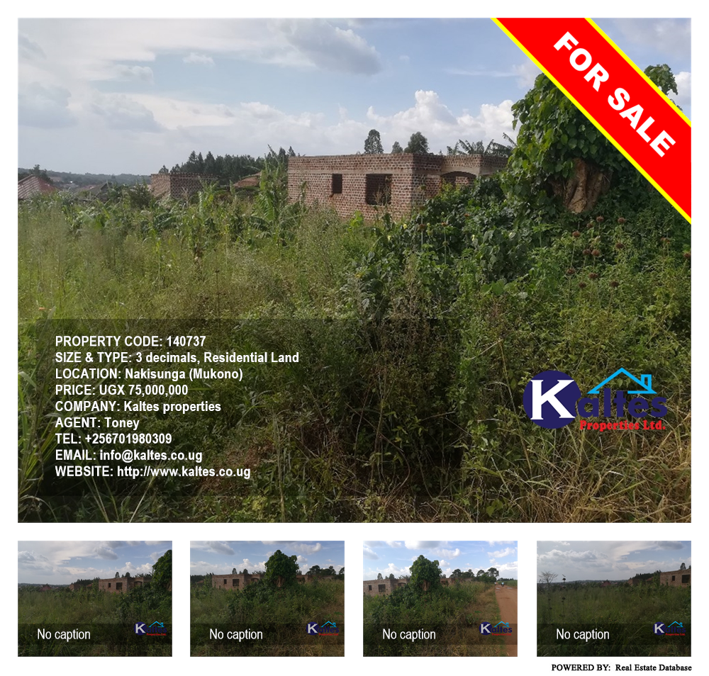 Residential Land  for sale in Nakisunga Mukono Uganda, code: 140737