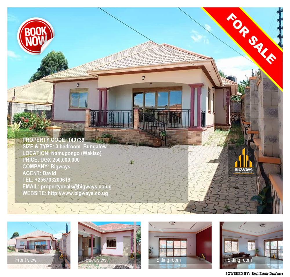 3 bedroom Bungalow  for sale in Namugongo Wakiso Uganda, code: 140739