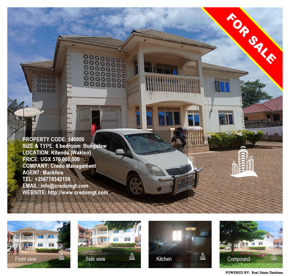 6 bedroom Bungalow  for sale in Kitende Wakiso Uganda, code: 140800