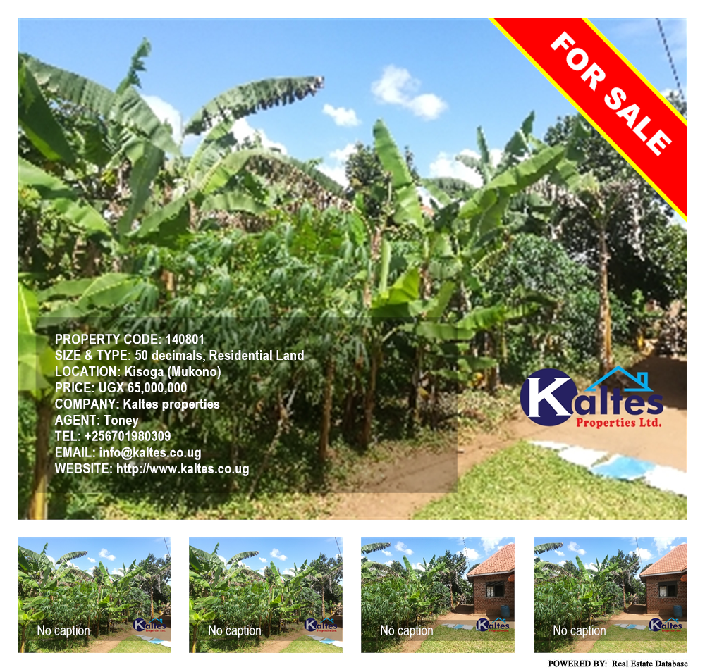 Residential Land  for sale in Kisoga Mukono Uganda, code: 140801
