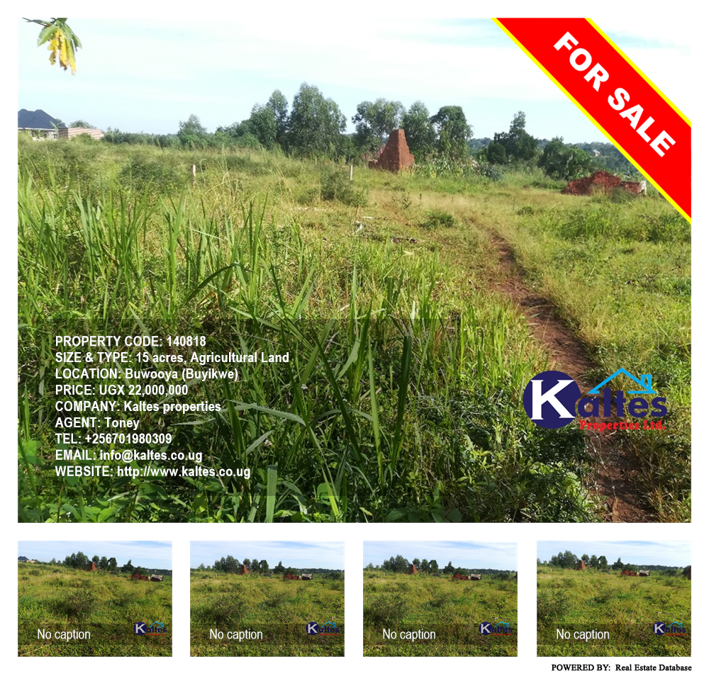 Agricultural Land  for sale in Buwooya Buyikwe Uganda, code: 140818