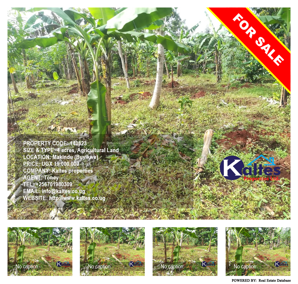 Agricultural Land  for sale in Makindu Buyikwe Uganda, code: 140823