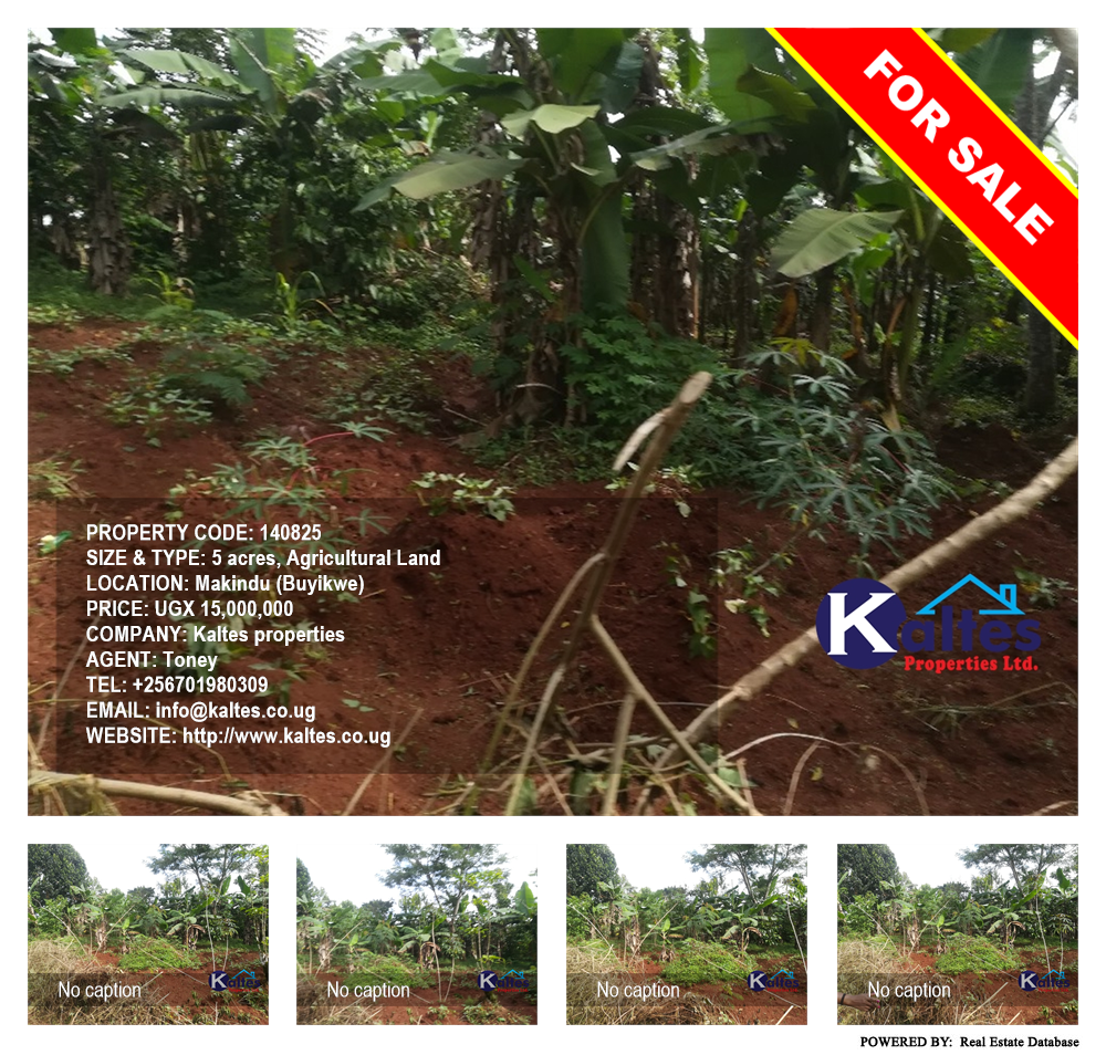 Agricultural Land  for sale in Makindu Buyikwe Uganda, code: 140825