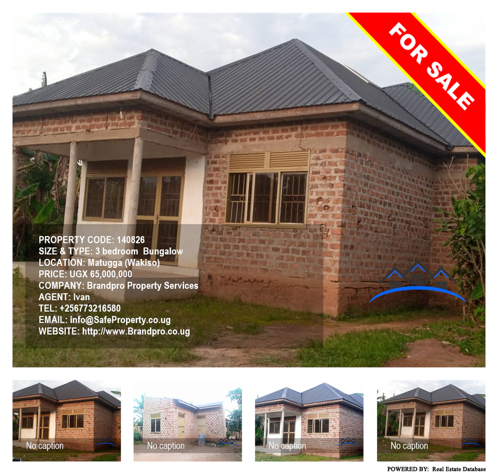 3 bedroom Bungalow  for sale in Matugga Wakiso Uganda, code: 140826