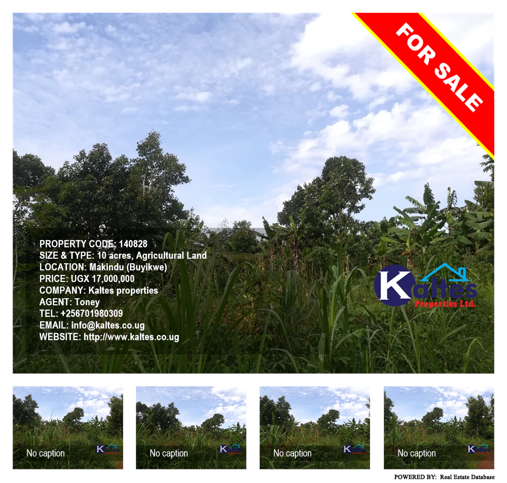 Agricultural Land  for sale in Makindu Buyikwe Uganda, code: 140828