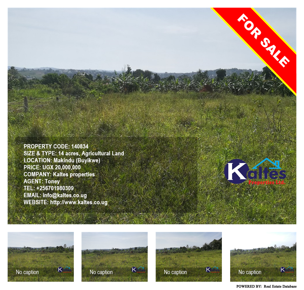Agricultural Land  for sale in Makindu Buyikwe Uganda, code: 140834