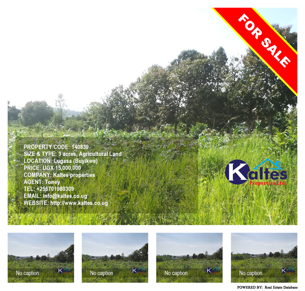 Agricultural Land  for sale in Lugasa Buyikwe Uganda, code: 140839