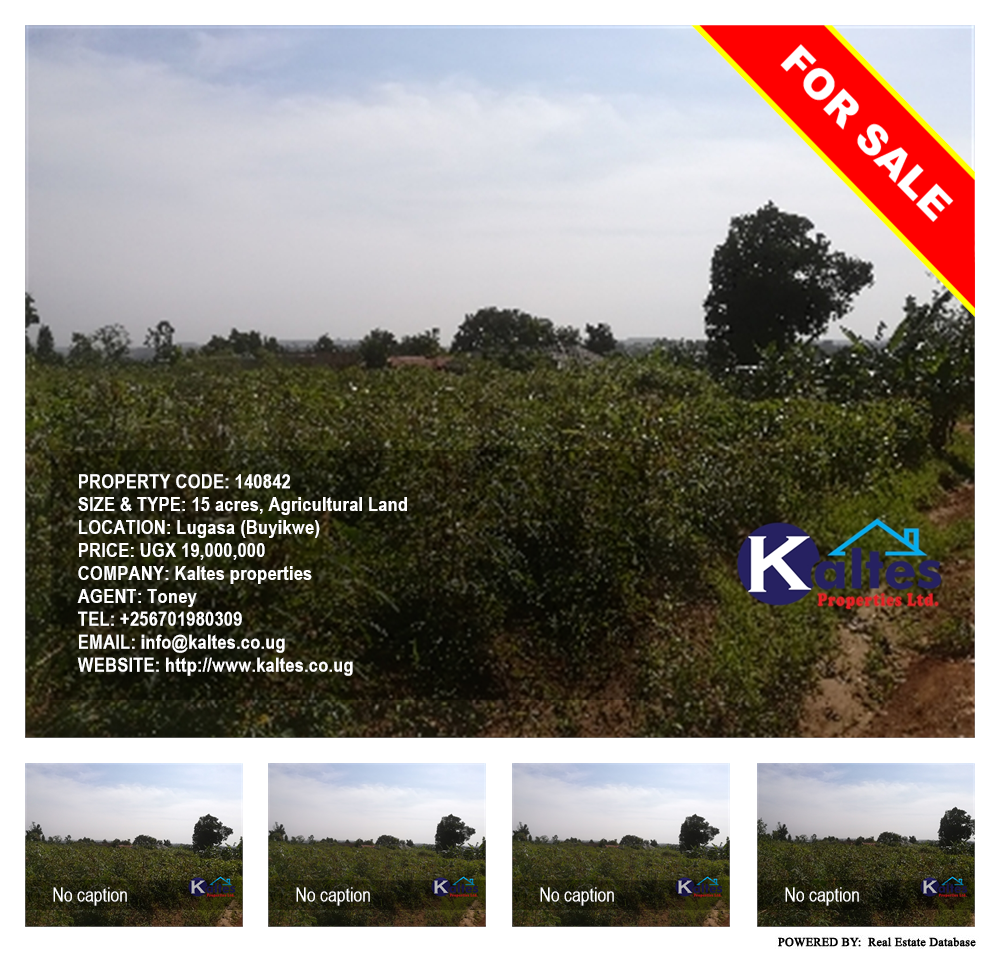 Agricultural Land  for sale in Lugasa Buyikwe Uganda, code: 140842