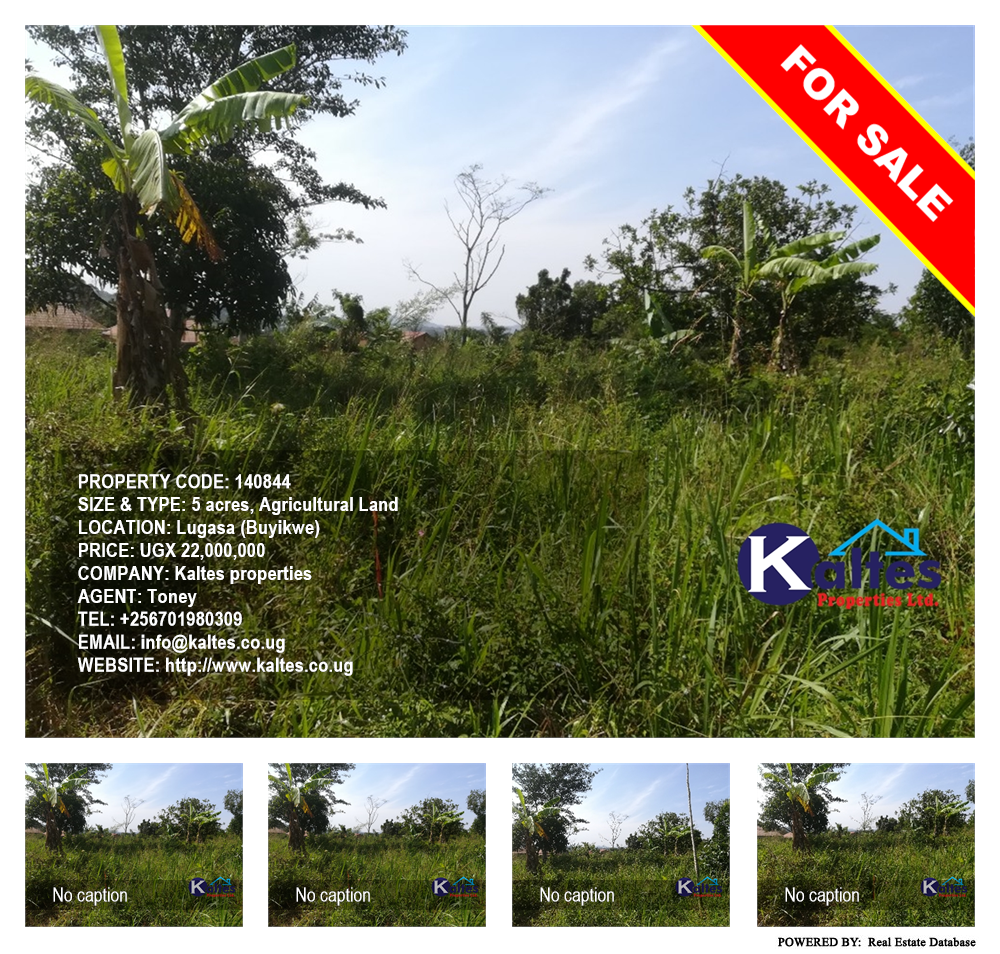 Agricultural Land  for sale in Lugasa Buyikwe Uganda, code: 140844