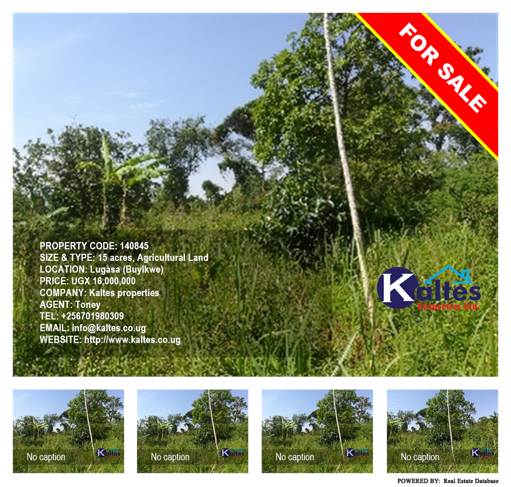 Agricultural Land  for sale in Lugasa Buyikwe Uganda, code: 140845