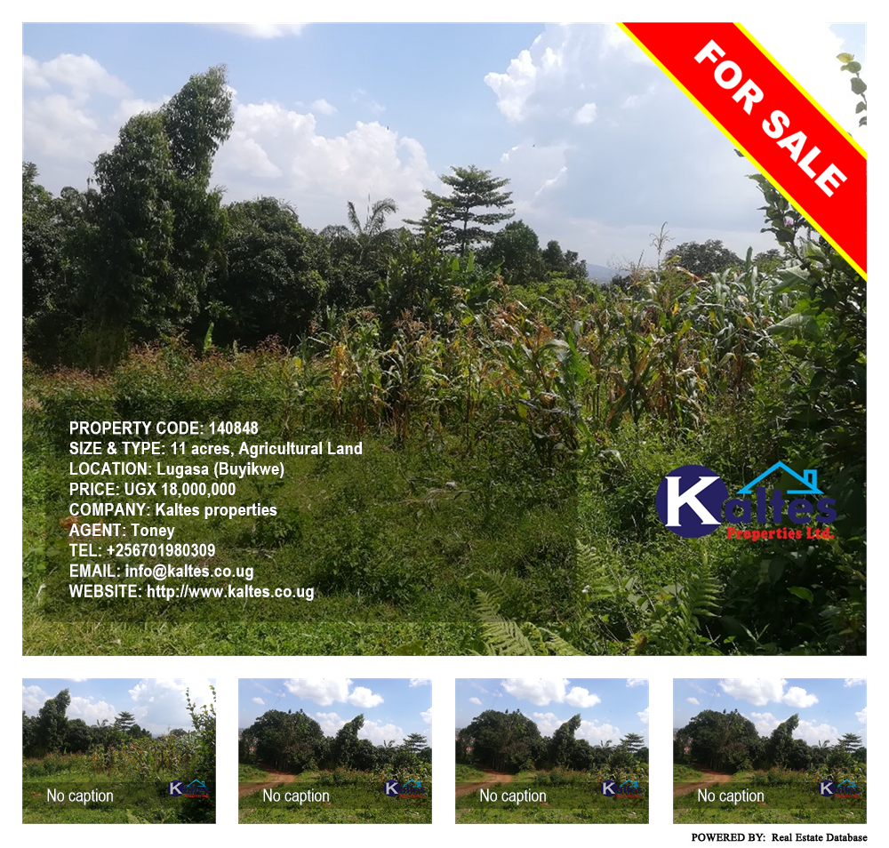 Agricultural Land  for sale in Lugasa Buyikwe Uganda, code: 140848
