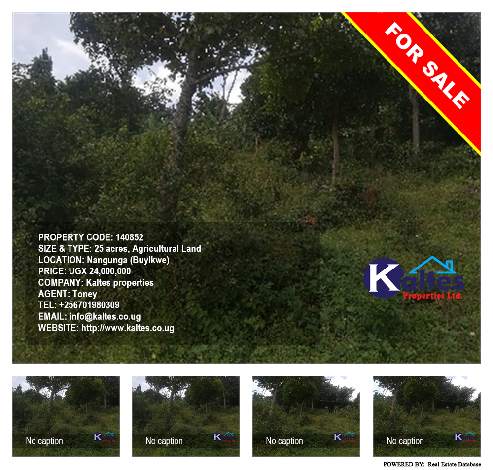Agricultural Land  for sale in Nangunga Buyikwe Uganda, code: 140852
