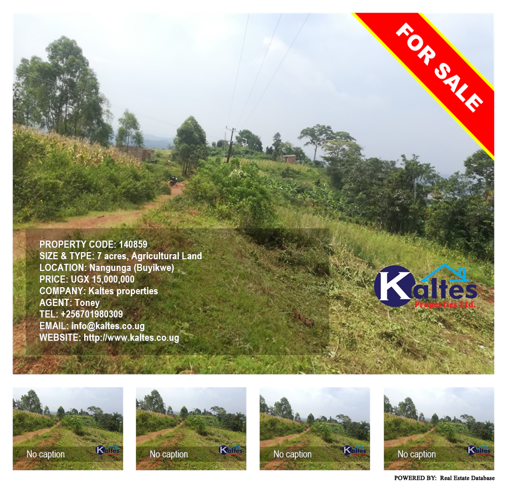 Agricultural Land  for sale in Nangunga Buyikwe Uganda, code: 140859