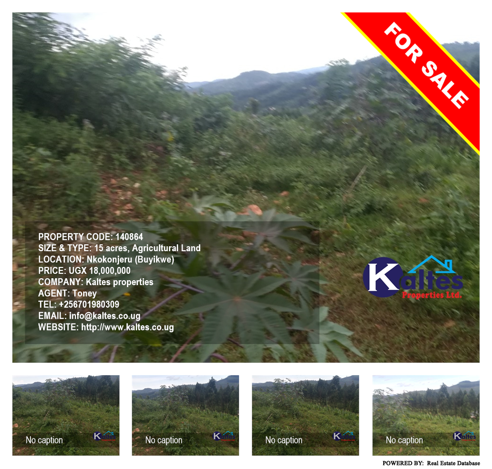 Agricultural Land  for sale in Nkokonjeru Buyikwe Uganda, code: 140864