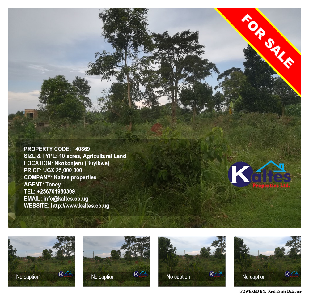 Agricultural Land  for sale in Nkokonjeru Buyikwe Uganda, code: 140869