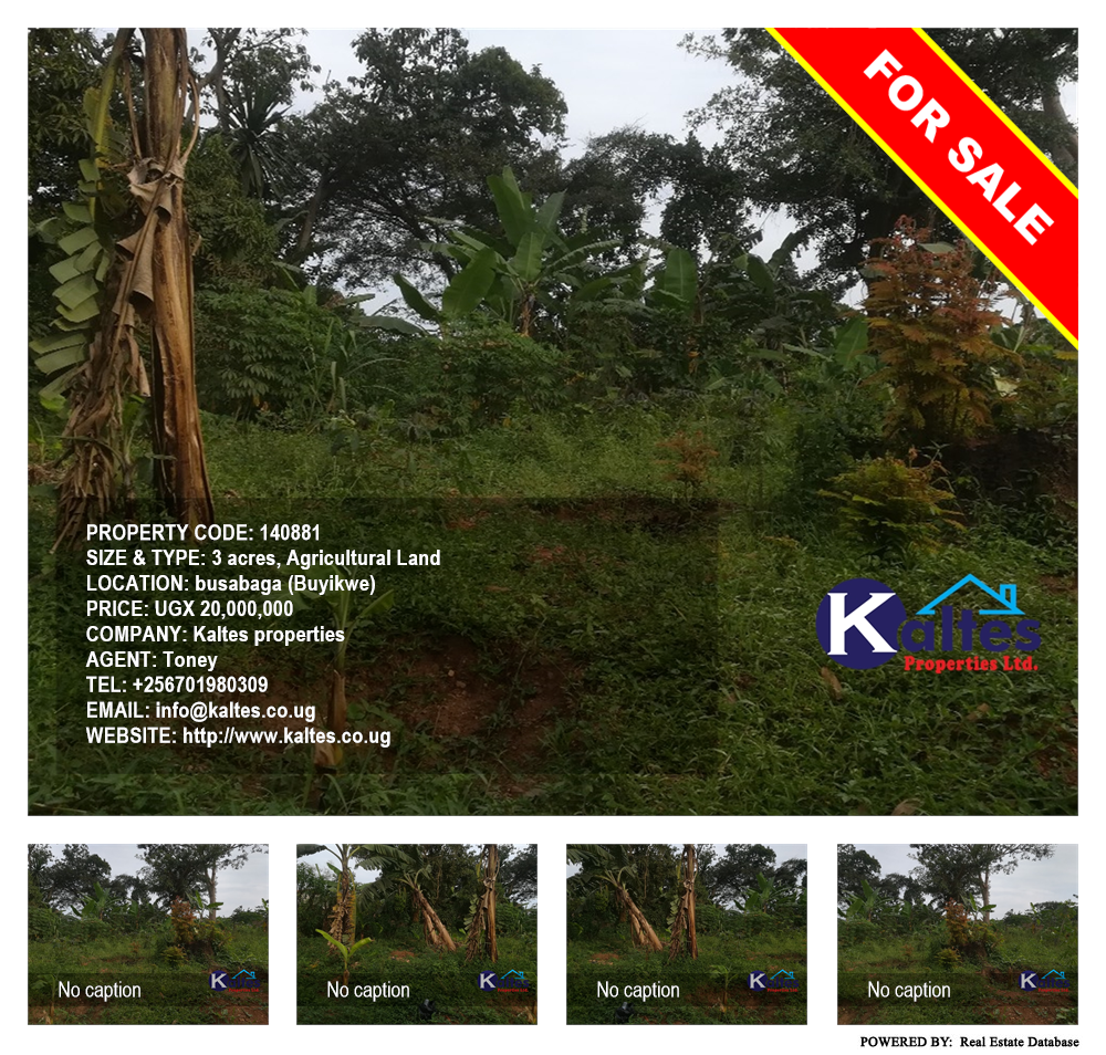 Agricultural Land  for sale in Busabaga Buyikwe Uganda, code: 140881