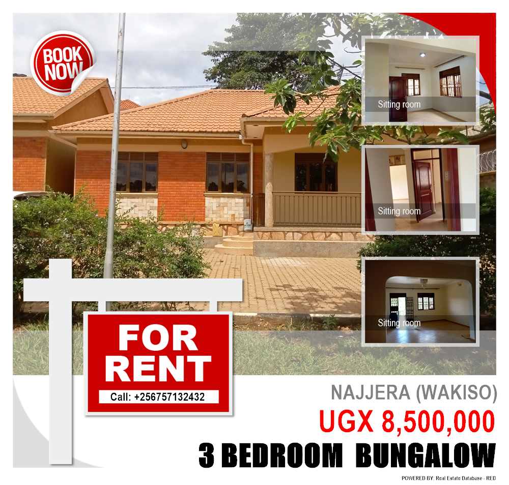 3 bedroom Bungalow  for rent in Najjera Wakiso Uganda, code: 140888