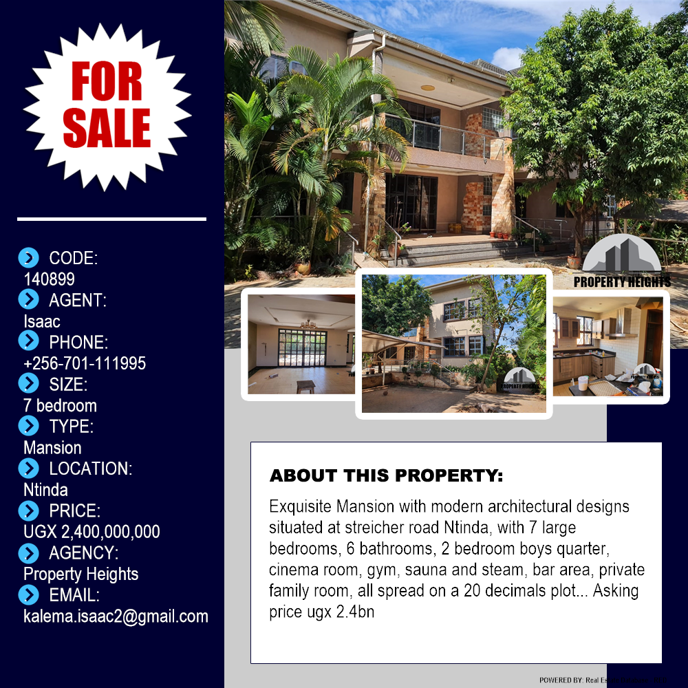 7 bedroom Mansion  for sale in Ntinda Kampala Uganda, code: 140899
