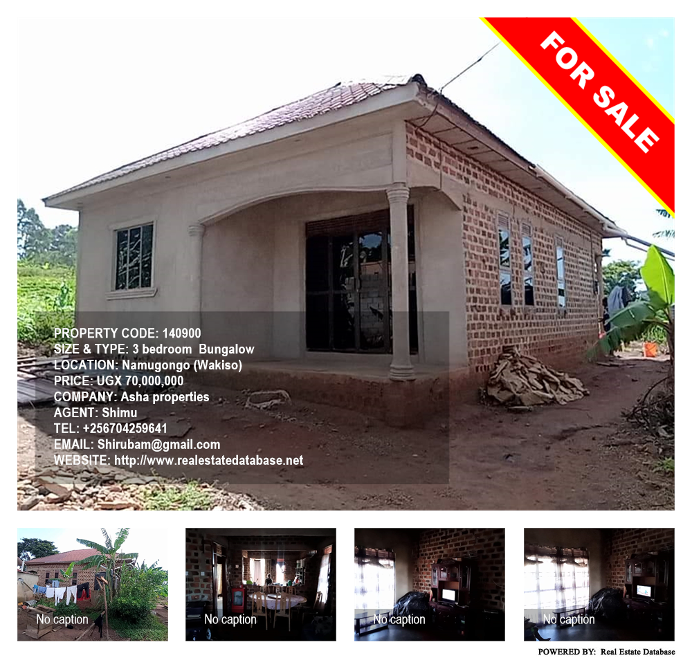 3 bedroom Bungalow  for sale in Namugongo Wakiso Uganda, code: 140900