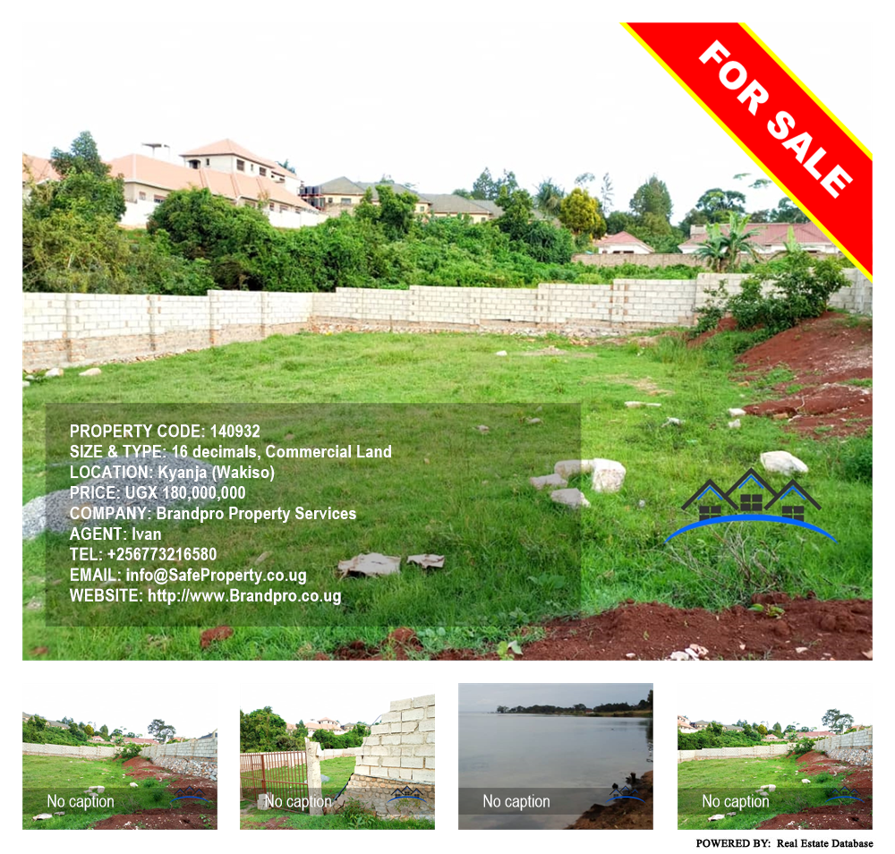 Commercial Land  for sale in Kyanja Wakiso Uganda, code: 140932