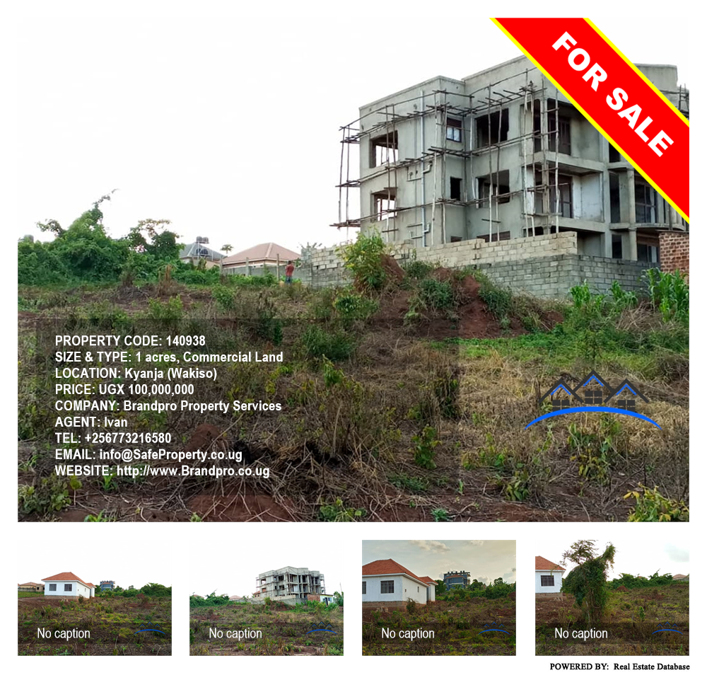 Commercial Land  for sale in Kyanja Wakiso Uganda, code: 140938
