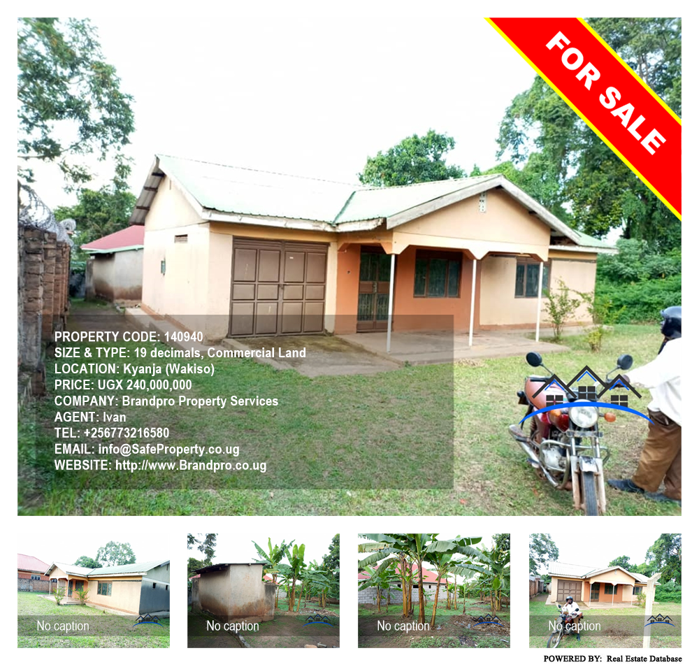 Commercial Land  for sale in Kyanja Wakiso Uganda, code: 140940