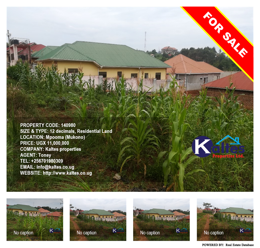 Residential Land  for sale in Mpooma Mukono Uganda, code: 140980