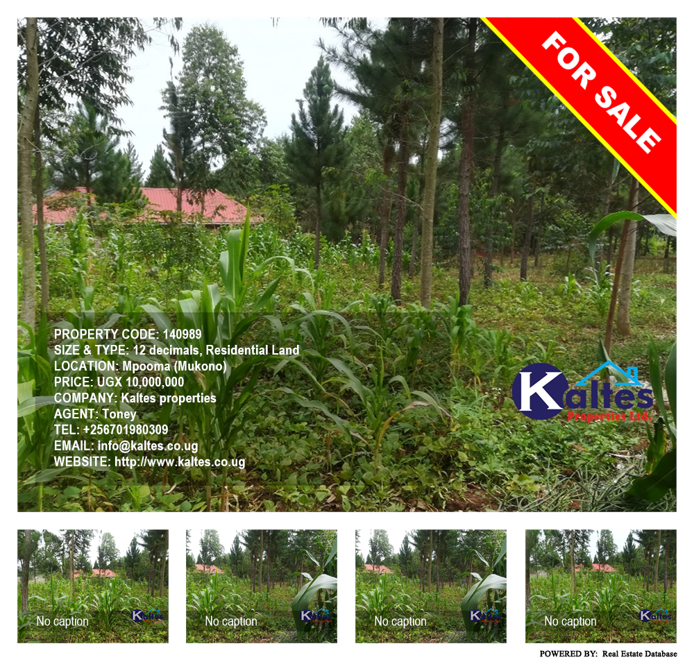 Residential Land  for sale in Mpooma Mukono Uganda, code: 140989
