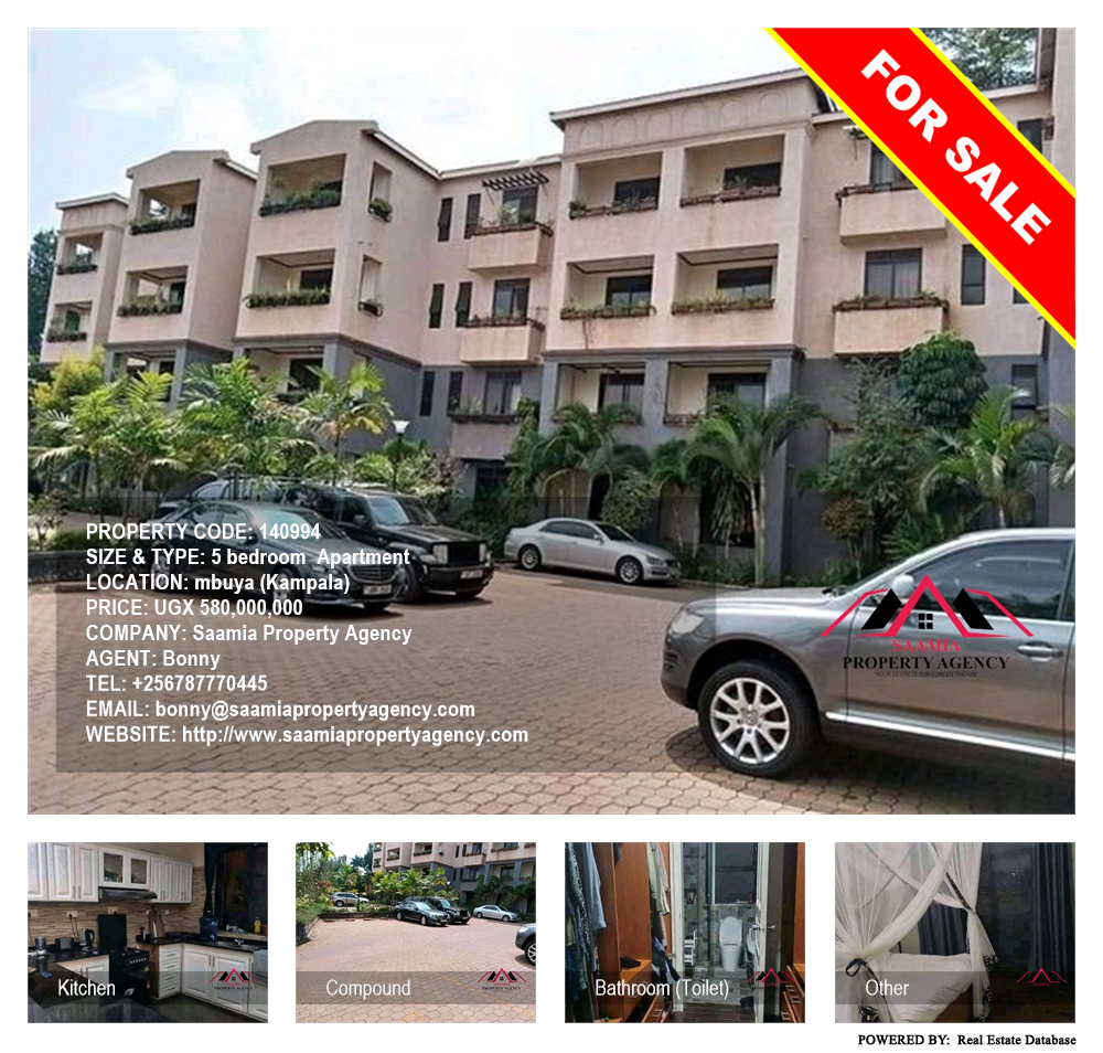 5 bedroom Apartment  for sale in Mbuya Kampala Uganda, code: 140994