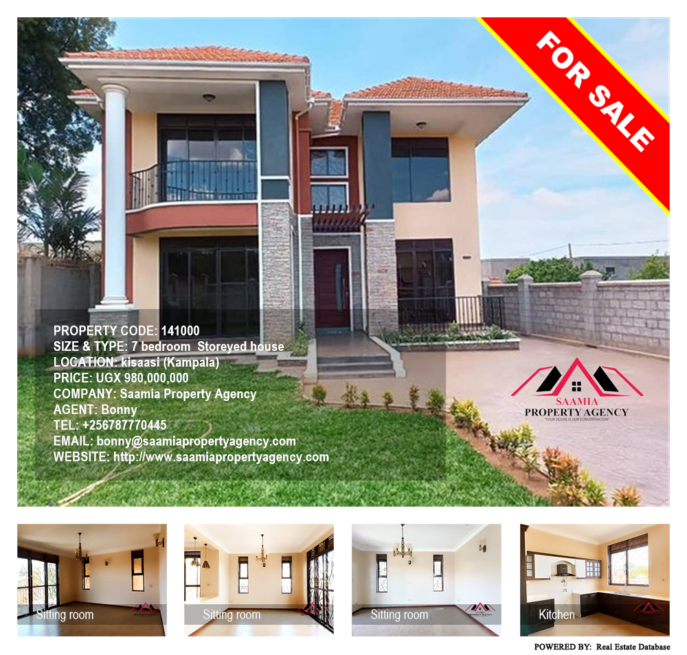 7 bedroom Storeyed house  for sale in Kisaasi Kampala Uganda, code: 141000