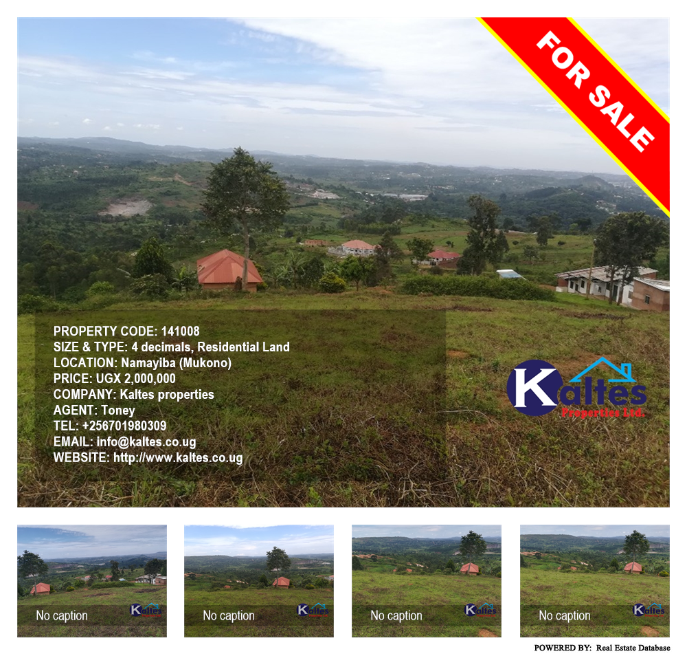 Residential Land  for sale in Namayiba Mukono Uganda, code: 141008