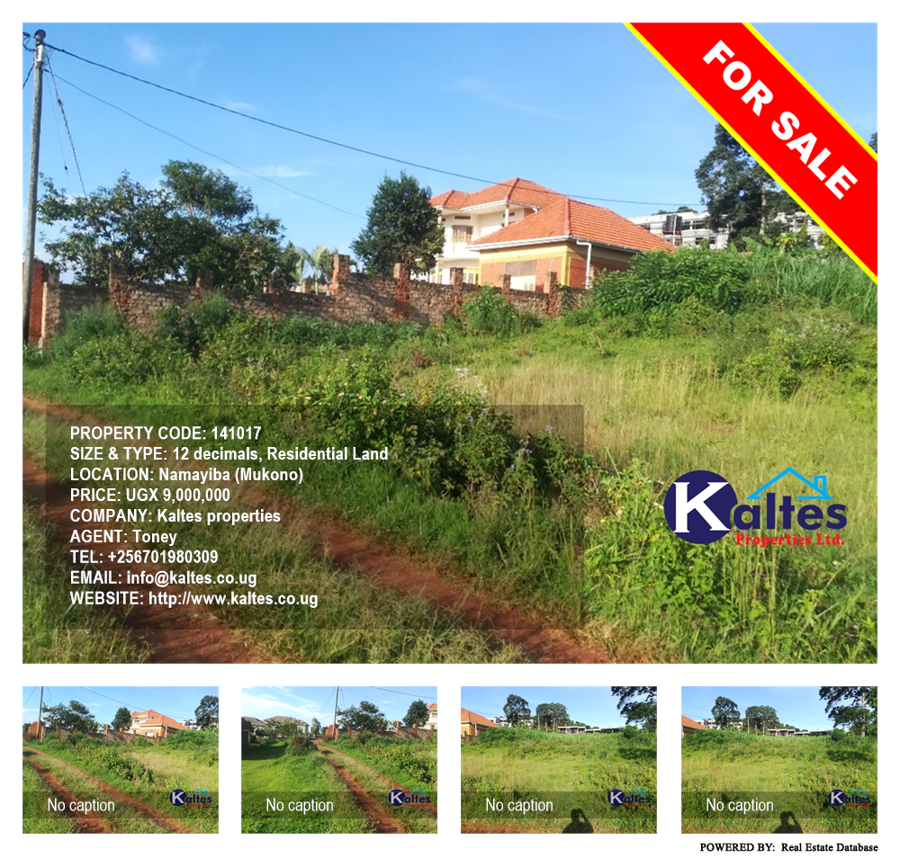 Residential Land  for sale in Namayiba Mukono Uganda, code: 141017