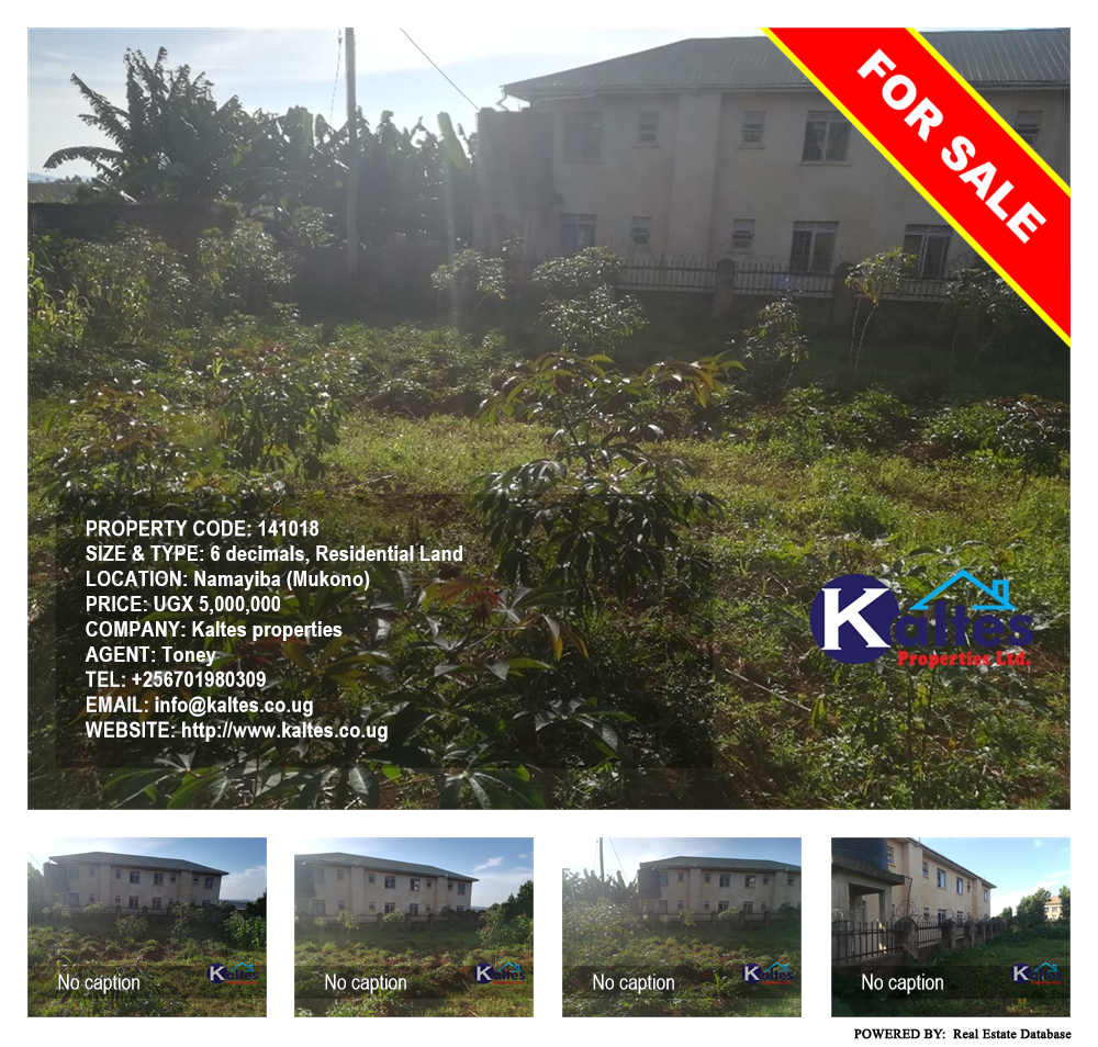Residential Land  for sale in Namayiba Mukono Uganda, code: 141018