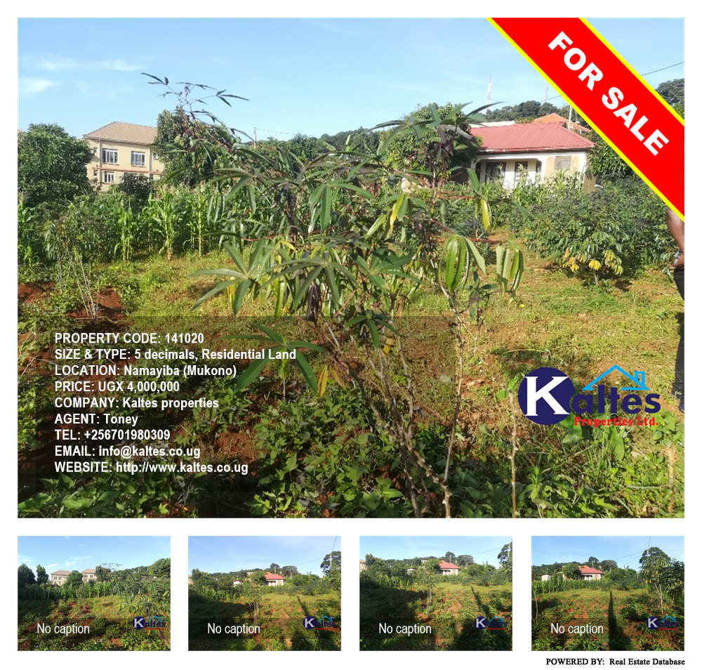 Residential Land  for sale in Namayiba Mukono Uganda, code: 141020