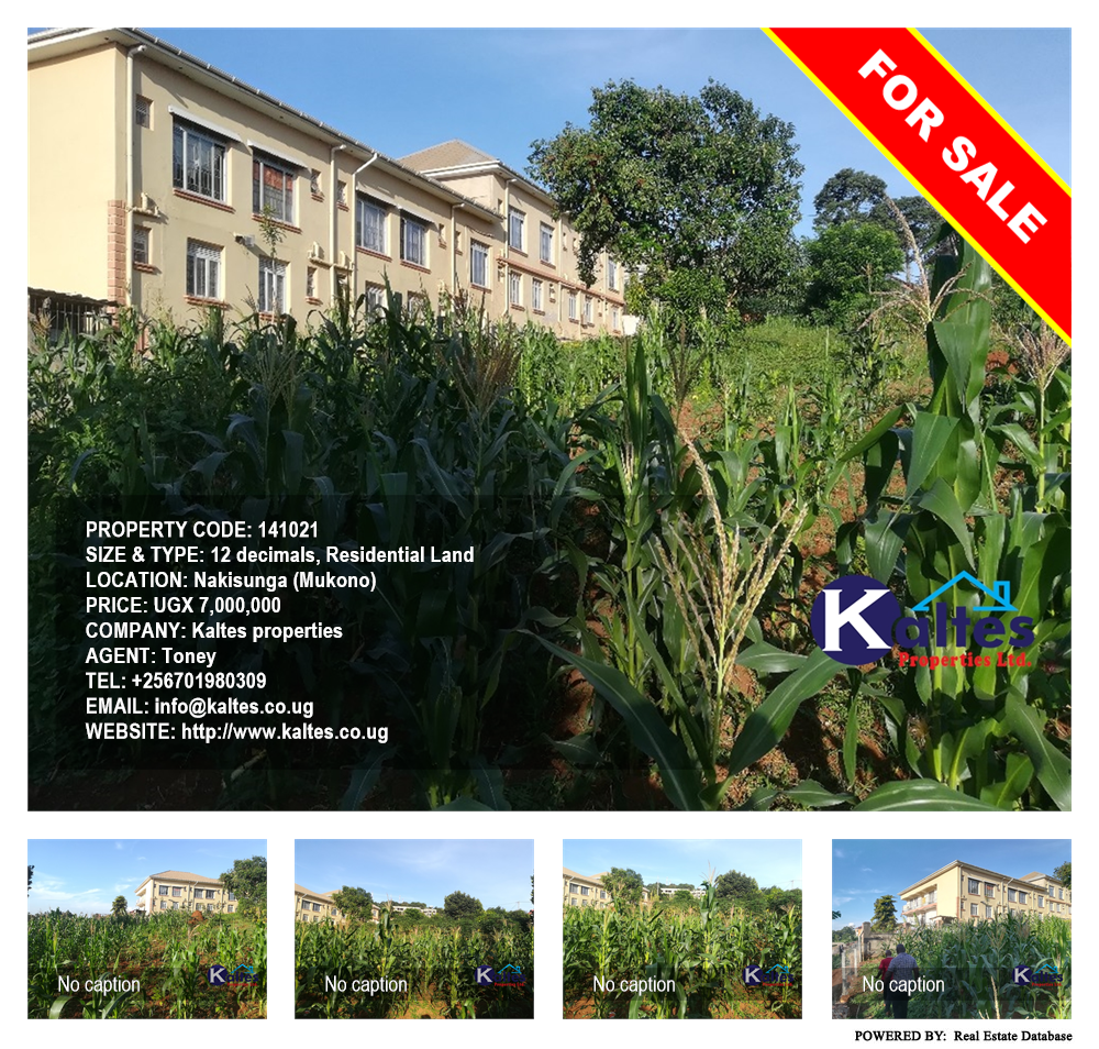 Residential Land  for sale in Nakisunga Mukono Uganda, code: 141021