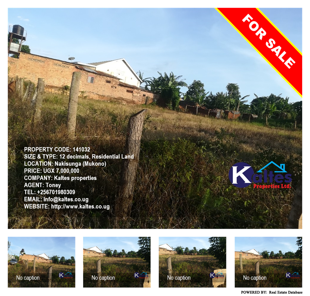 Residential Land  for sale in Nakisunga Mukono Uganda, code: 141032