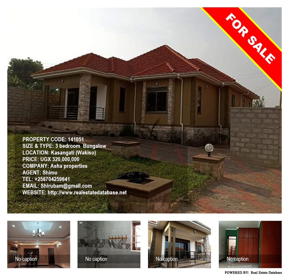 3 bedroom Bungalow  for sale in Kasangati Wakiso Uganda, code: 141051