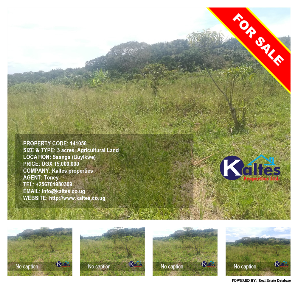 Agricultural Land  for sale in Ssanga Buyikwe Uganda, code: 141056