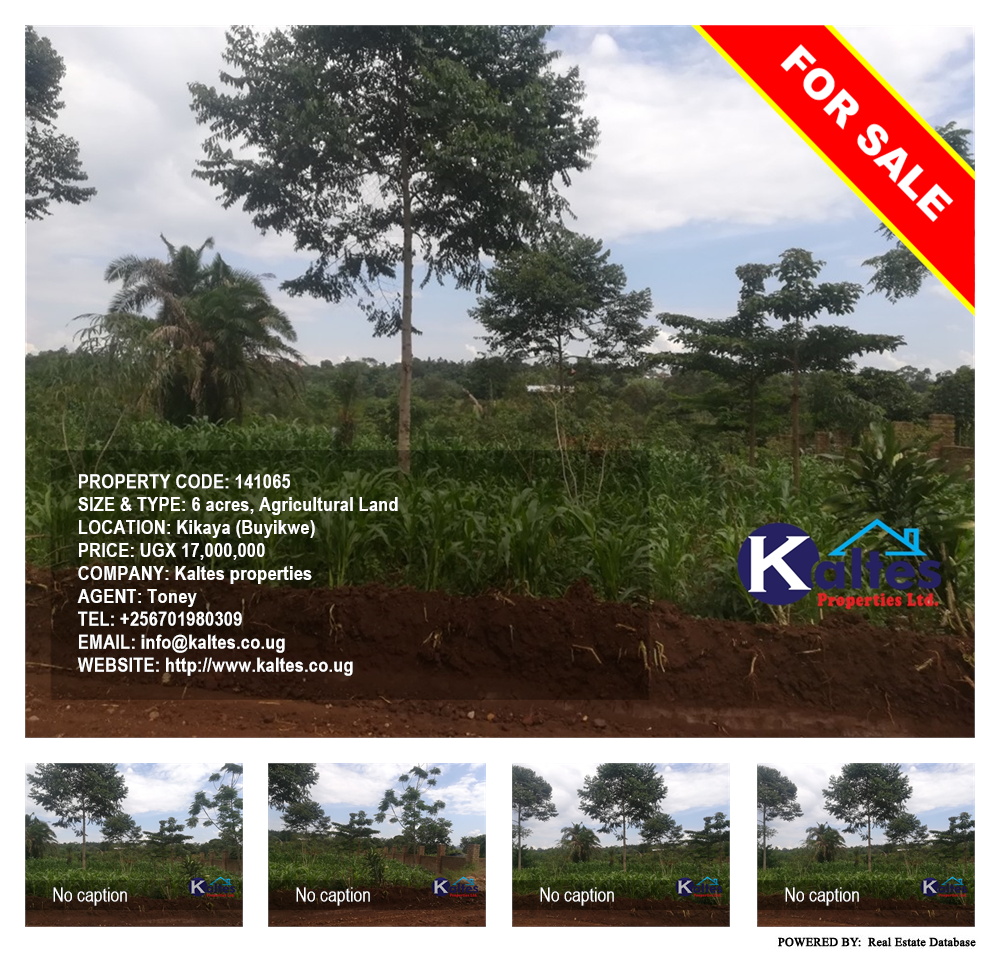 Agricultural Land  for sale in Kikaya Buyikwe Uganda, code: 141065