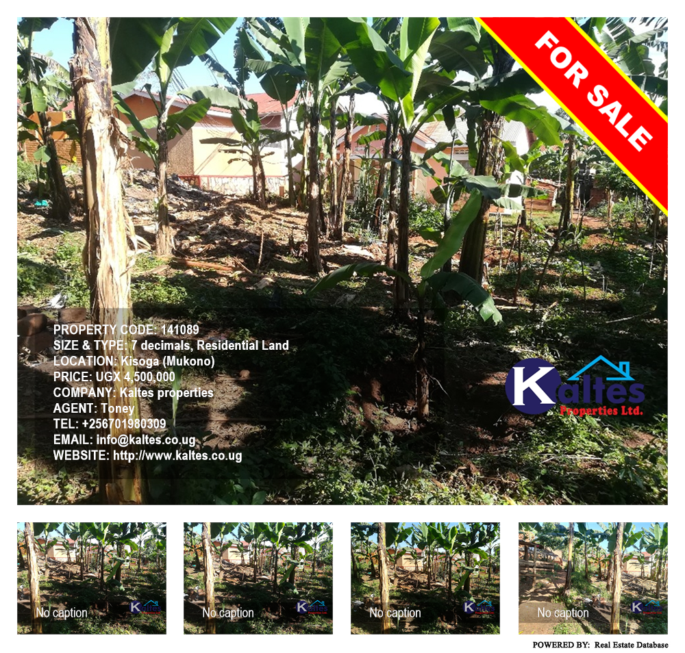 Residential Land  for sale in Kisoga Mukono Uganda, code: 141089