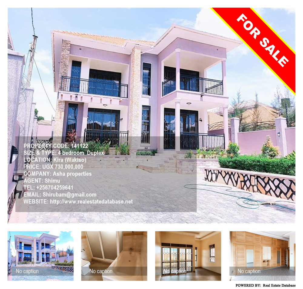 4 bedroom Duplex  for sale in Kira Wakiso Uganda, code: 141122