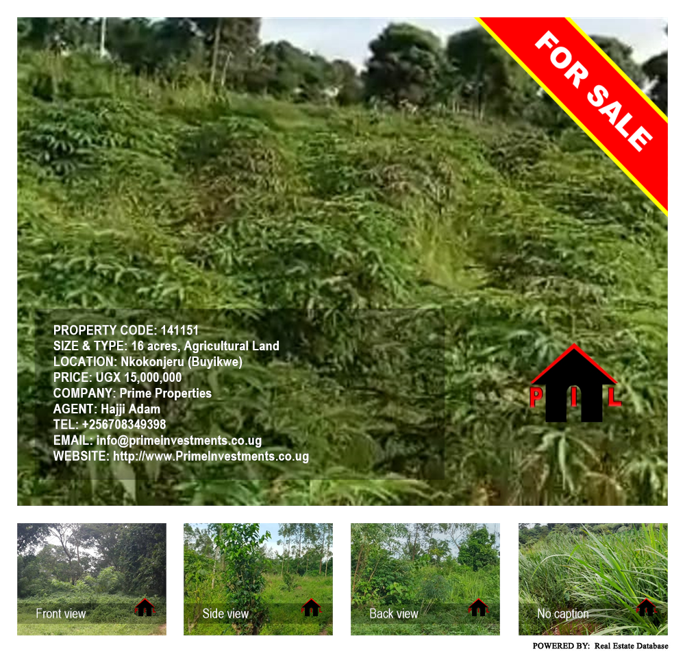 Agricultural Land  for sale in Nkokonjeru Buyikwe Uganda, code: 141151