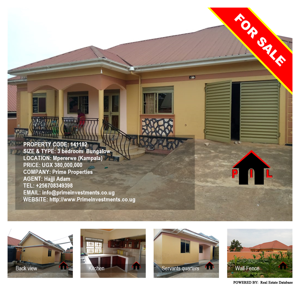 3 bedroom Bungalow  for sale in Mpererwe Kampala Uganda, code: 141182