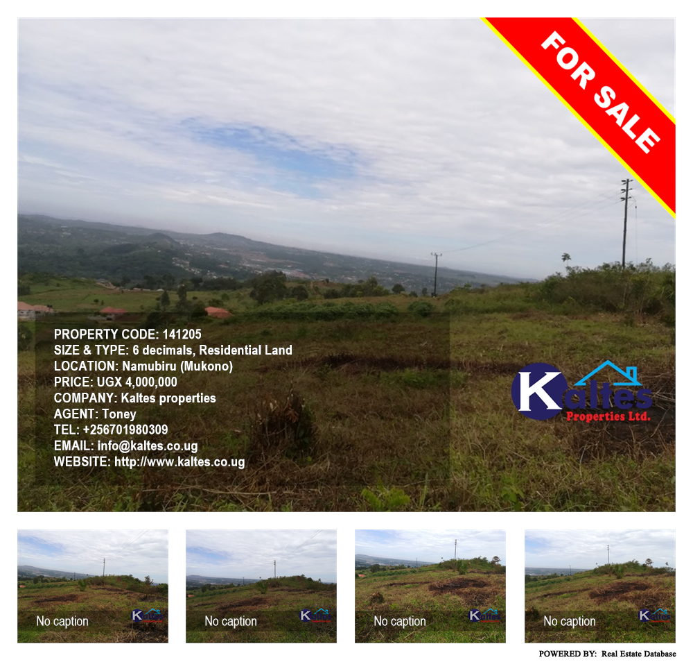 Residential Land  for sale in Namubiru Mukono Uganda, code: 141205