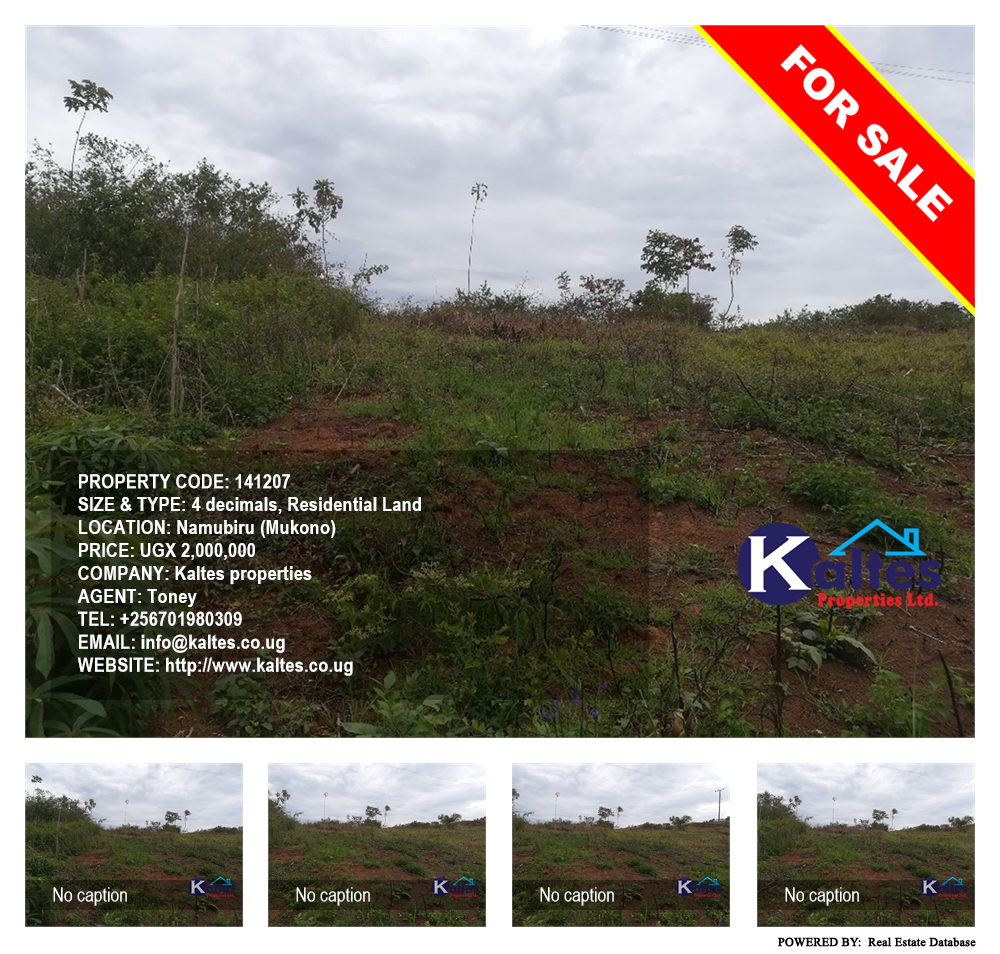 Residential Land  for sale in Namubiru Mukono Uganda, code: 141207